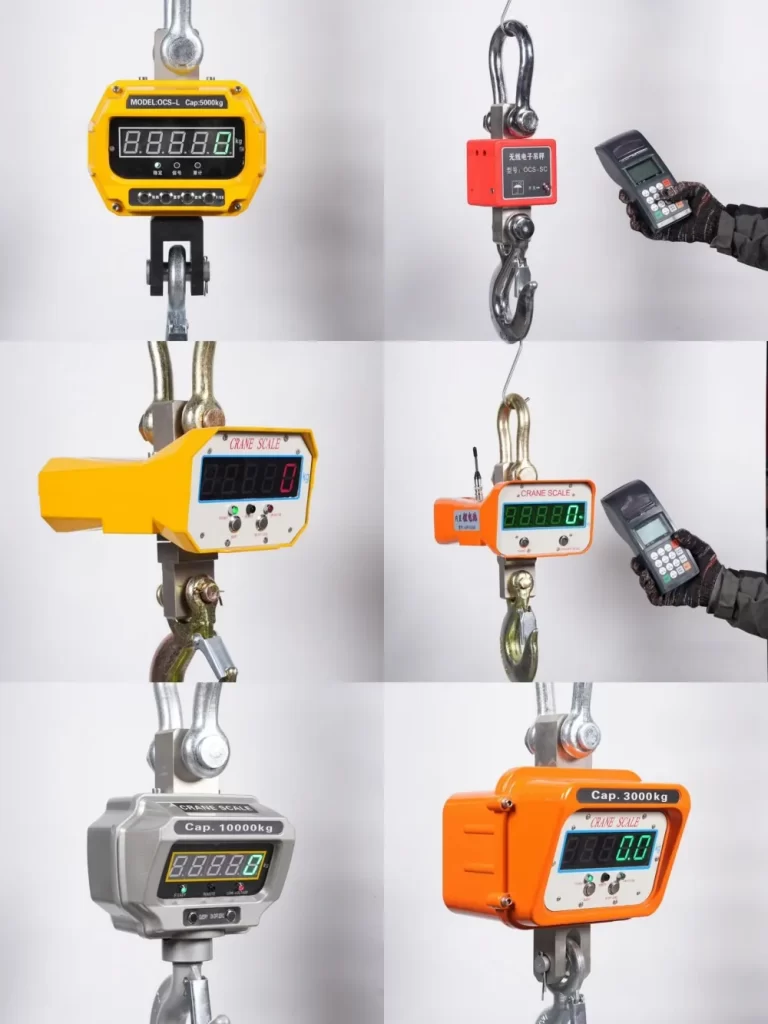 crane scale ocs xz + remote controller – 5000kg 1.3”lcd display