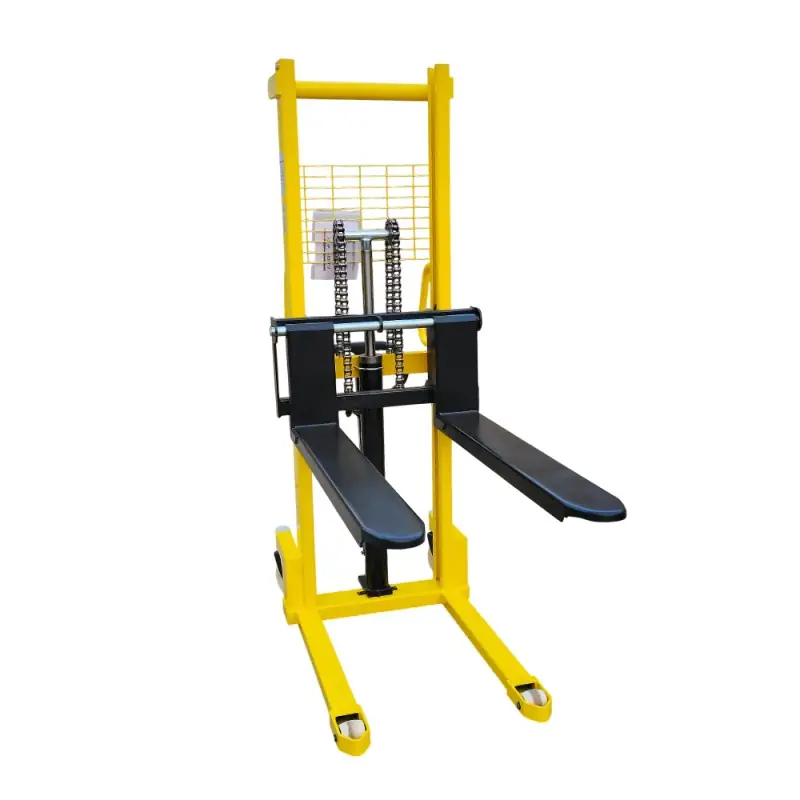 Manual Lift Pallet StackerAdjustable Forks 2000KG – 4400lbs Capacity – 63″ – 1600MM lifting height