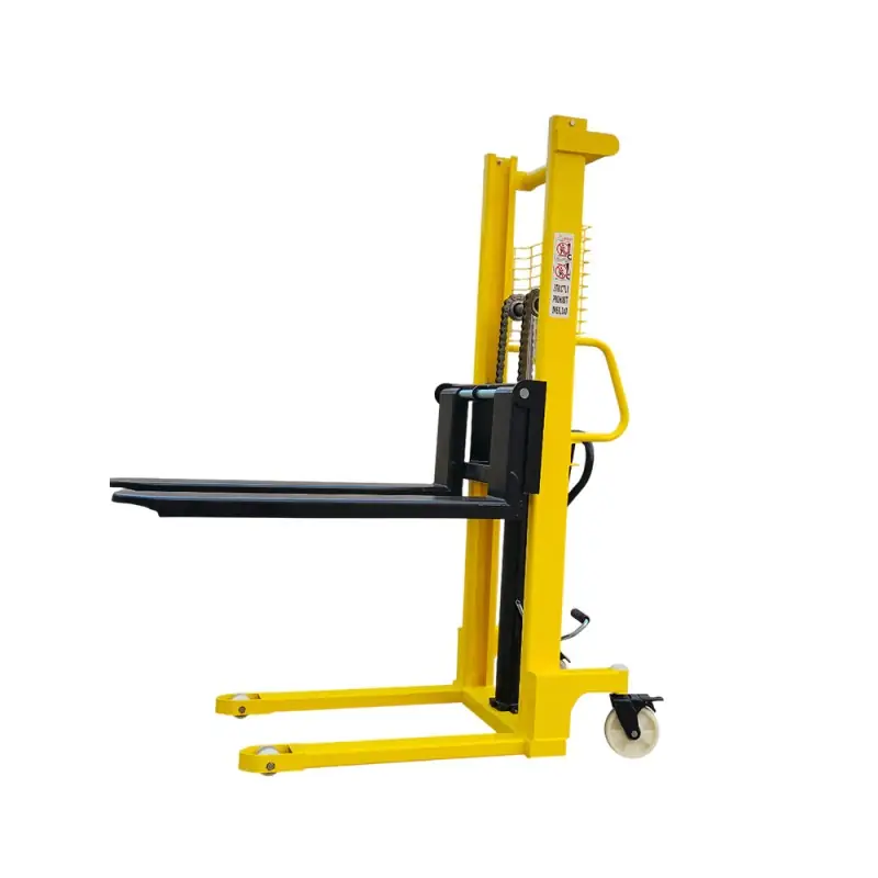 Manual Lift Pallet StackerAdjustable Forks 2000KG – 4400lbs Capacity – 63″ – 1600MM lifting height