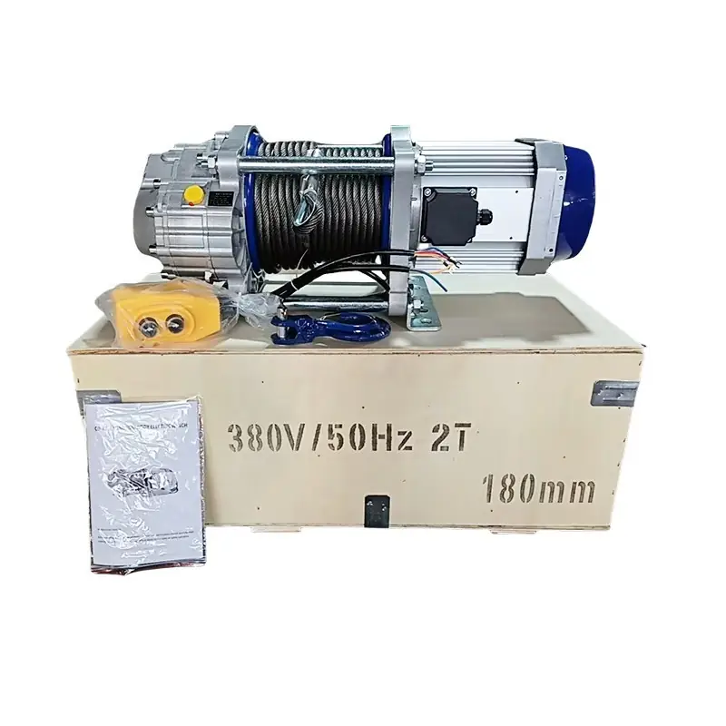 CD-K1 Heavy Duty 2.5ton 3ton 220V/380V Multi-FunctionElectric Winch with 30m Wire Rope,for Construction Loading