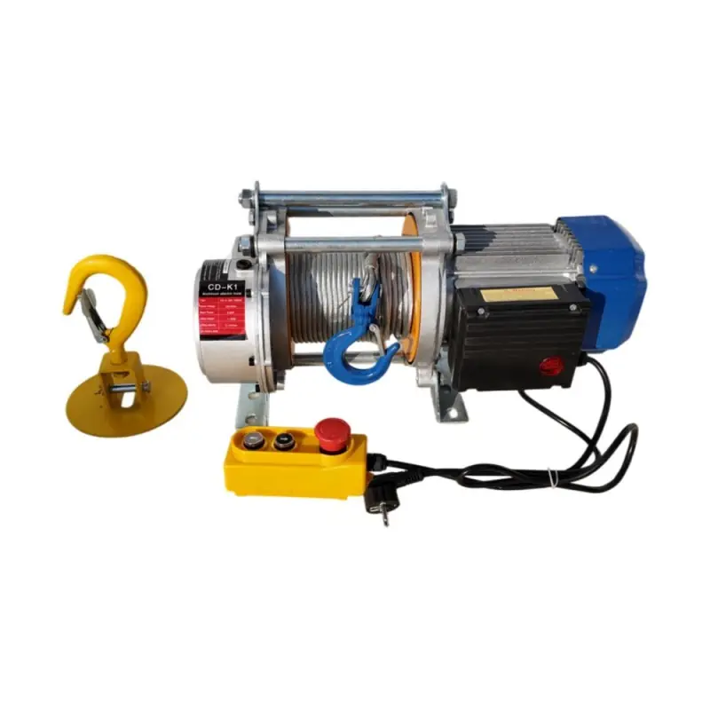 CD-K1 Heavy Duty 2.5ton 3ton 220V/380V Multi-FunctionElectric Winch with 30m Wire Rope,for Construction Loading