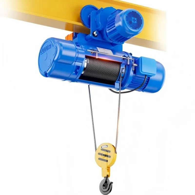 CD 380V 50HZ 60HZ Electric Wire Rope Hoist With Trolley, For Industrial
