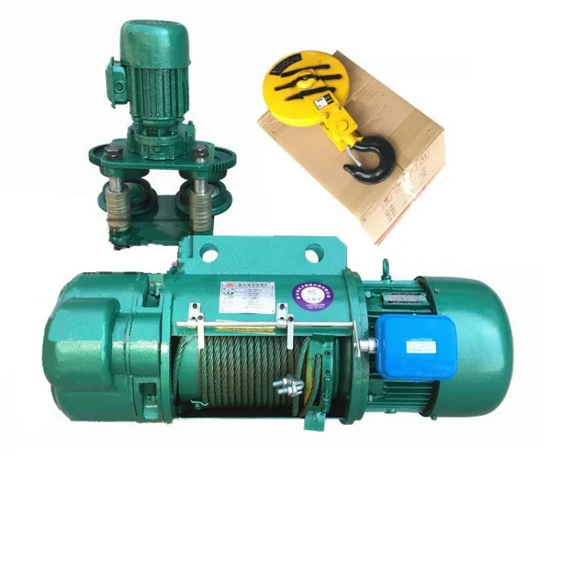 CD 380V 50HZ 60HZ Electric Wire Rope Hoist With Trolley, For Industrial