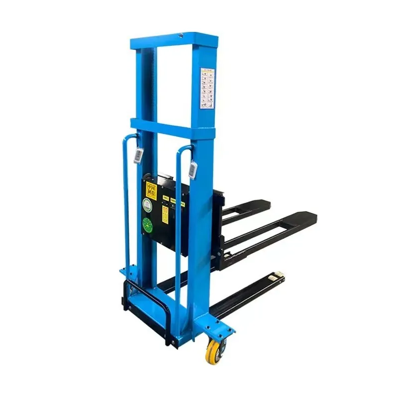 1Ton 1.3M 1.6M Lifting Electric Self Climbing Mini Forklift Ideal for Warehouse Lifting Operation
