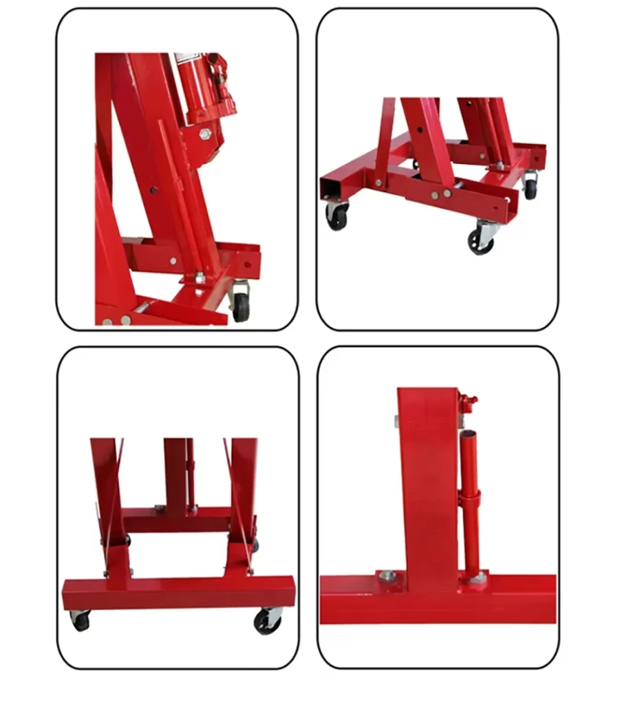 2ton foldable heavy duty4400lbs hydraulic shop crane engine hoist lift