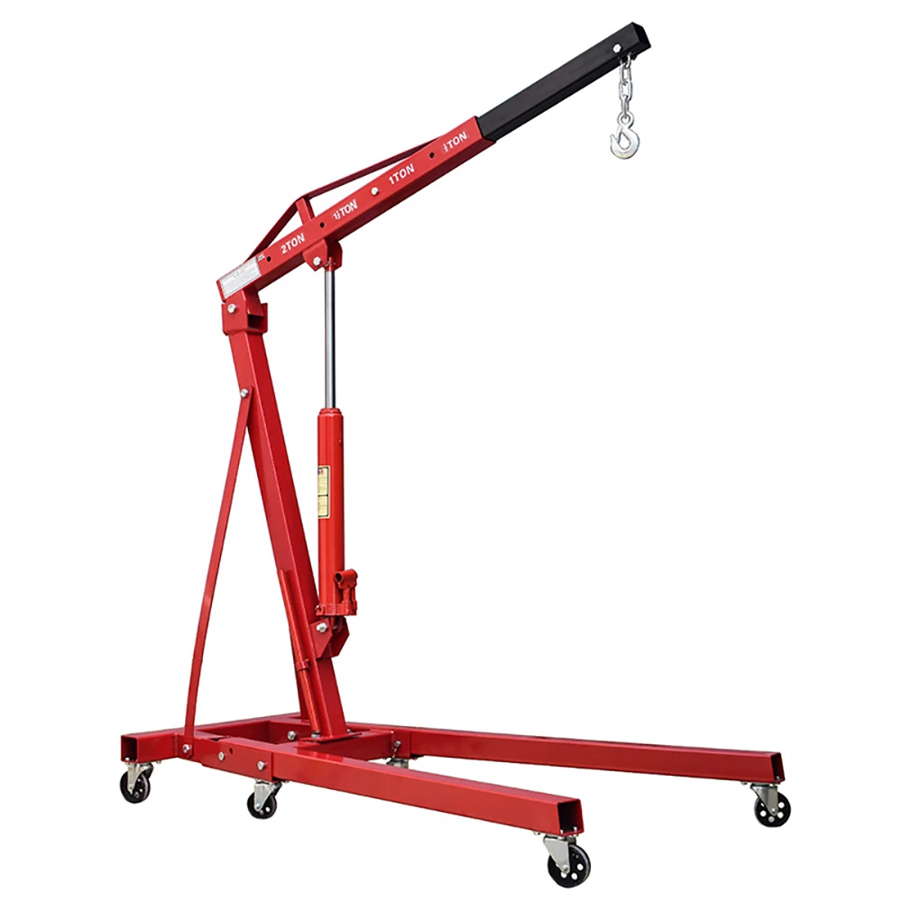 2Ton Foldable Heavy Duty4400lbs Hydraulic Shop Crane Engine Hoist Lift