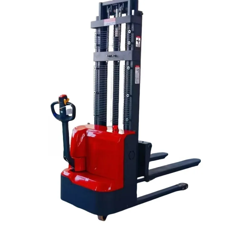 manual lift pallet stackeradjustable forks 2000kg  4400lbs capacity 63" 1600mm lifting height