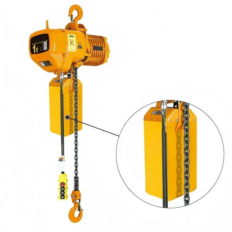 HHBB Electric Chain Hoist with G80 Chain,Three Voltages 220V,380V,440V,3M 5M 6M 7M Chain