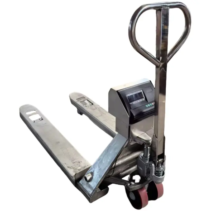 3ton 6,600LBS Pallet Truck With Scale Hand Hydraulic Electric Jack Electric Forklift Lifting Tools