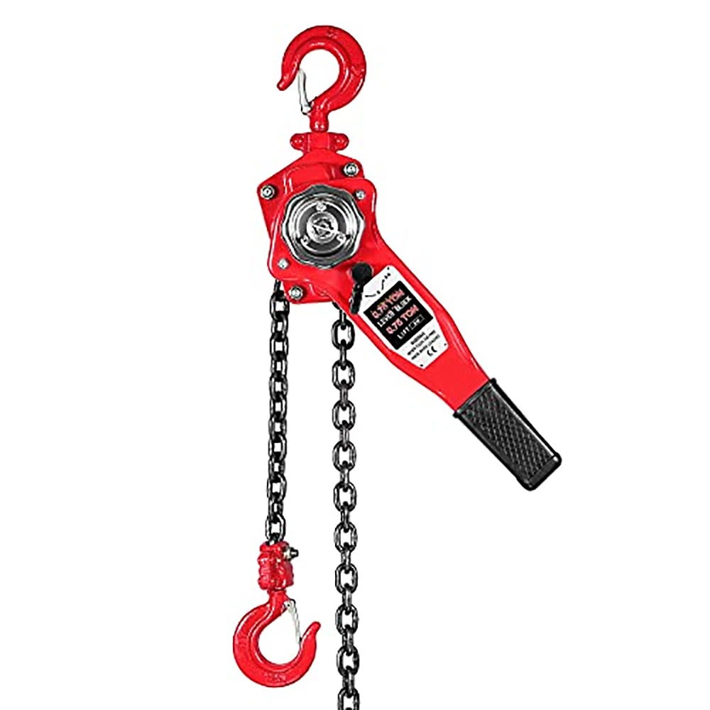 Lever Chain Hoist, Manual Lever Hoist, 10 Feet Lift Steel Chain G80 with Heavy Duty Hooks Industrial Grade Steel for Lifting Pulling Building Garages Warehouse