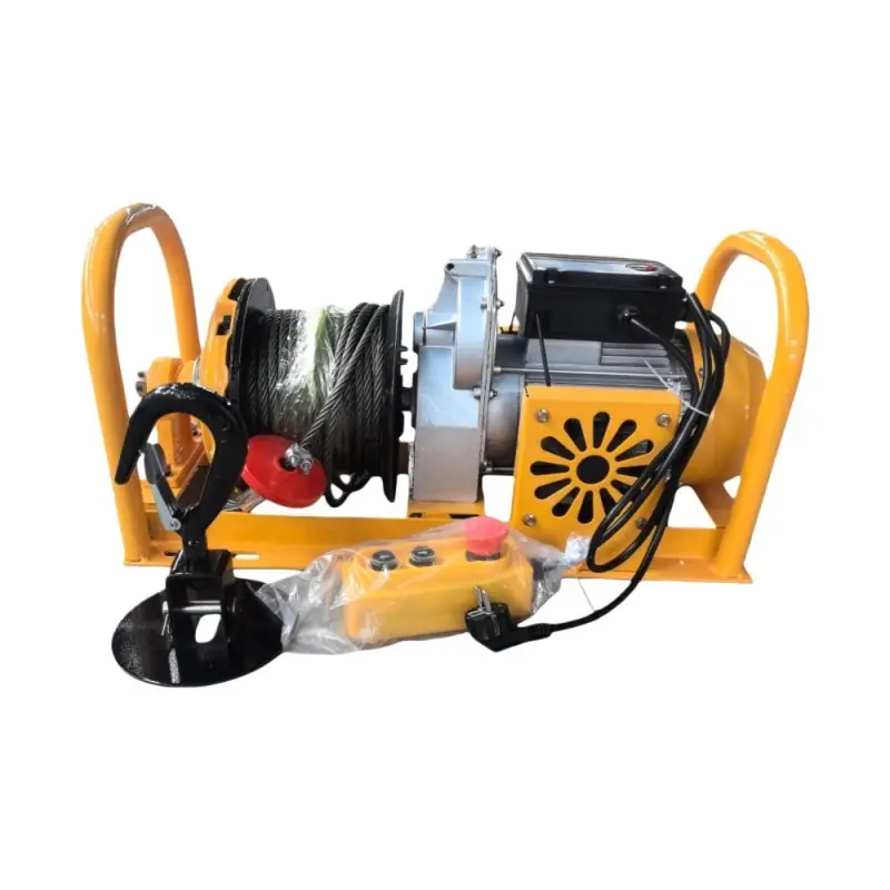 Power Fox Type Customize 5HP 500/1000kg 8MM*40M * 150MM Drum Electric Clutch Winch,Different Customization