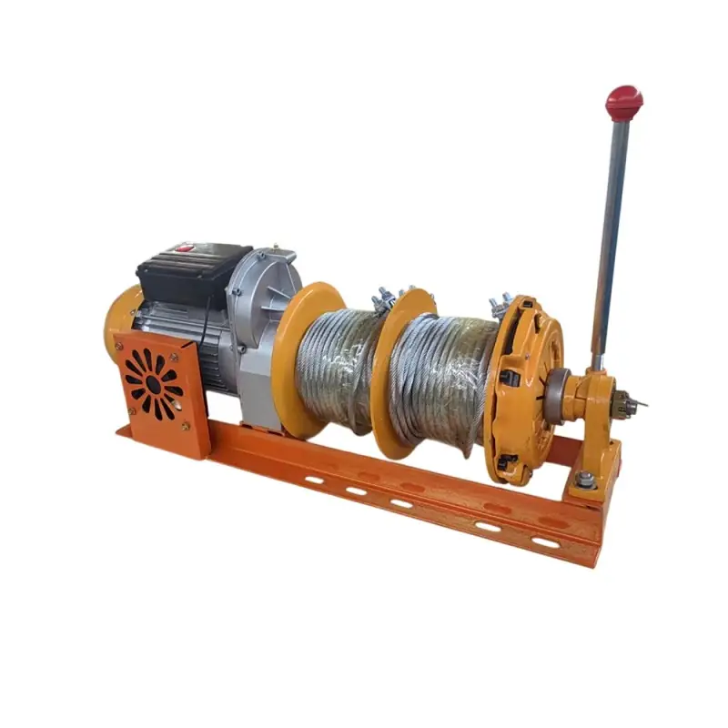 500/1000kg Dual Drums Double Reels Mini Clutch Winch 13cm+13cm 8MM 30M Galvanized Steel Rope,Fast Speed 24M/Min