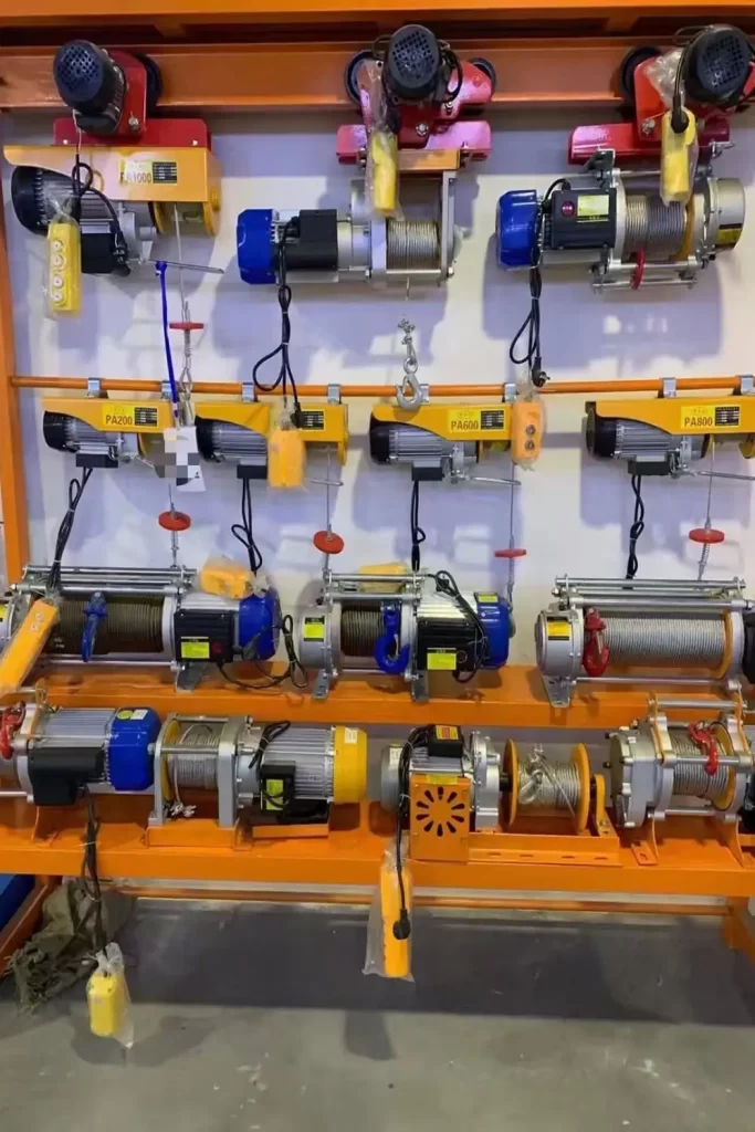 500/1000kg dual drums double reels mini clutch winch 13cm+13cm 8mm 30m galvanized steel rope,fast speed 24m/min