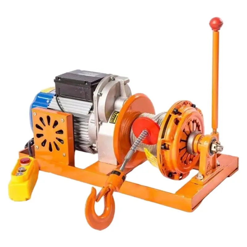 500/1000kg4HP 750/1500kg 5HP Single Phase One Reel Electric Winch with Clutch