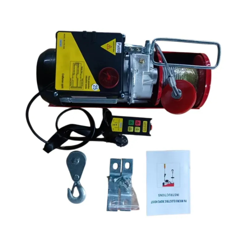 PAType Small Mini Anti-Rotation Steel Rope Wire Rope Electric Winch with CE