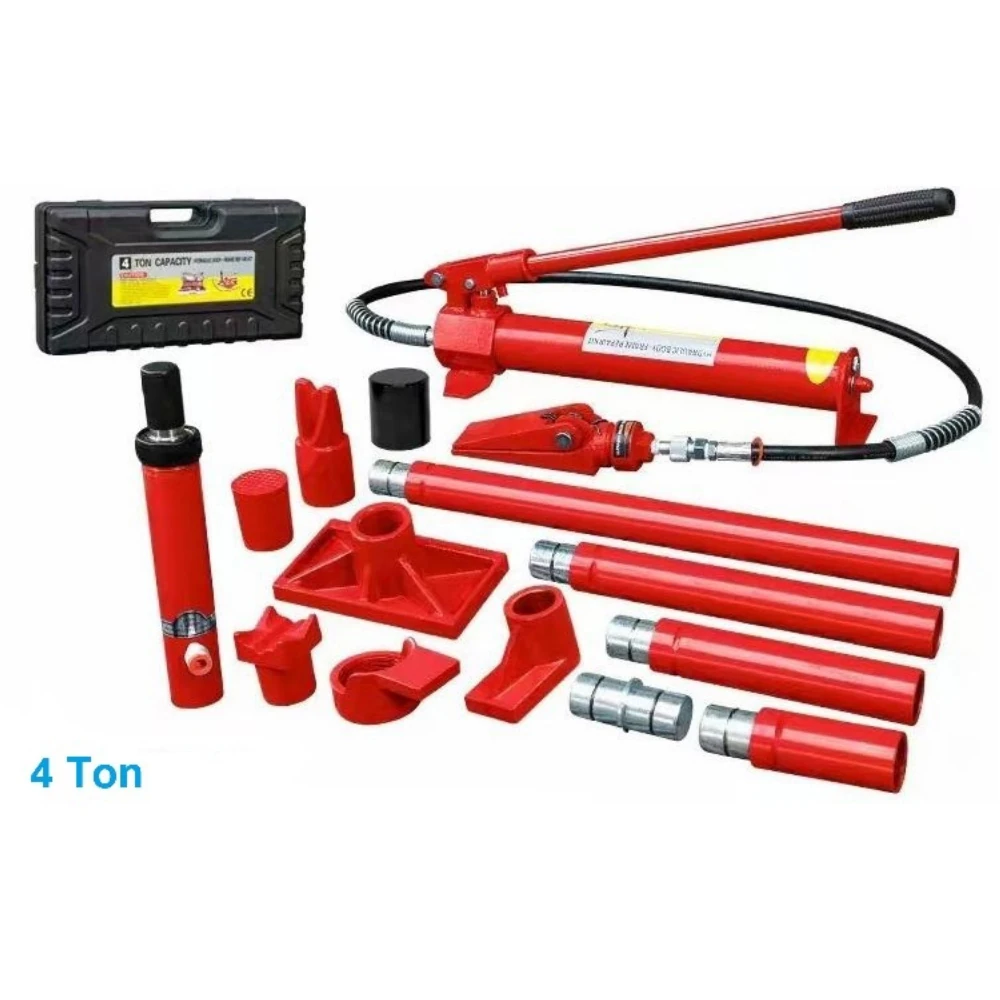 Auto Shop Portable 10 T 20ton Porta Power Hydraulic Jack Body Frame Repair Kit
