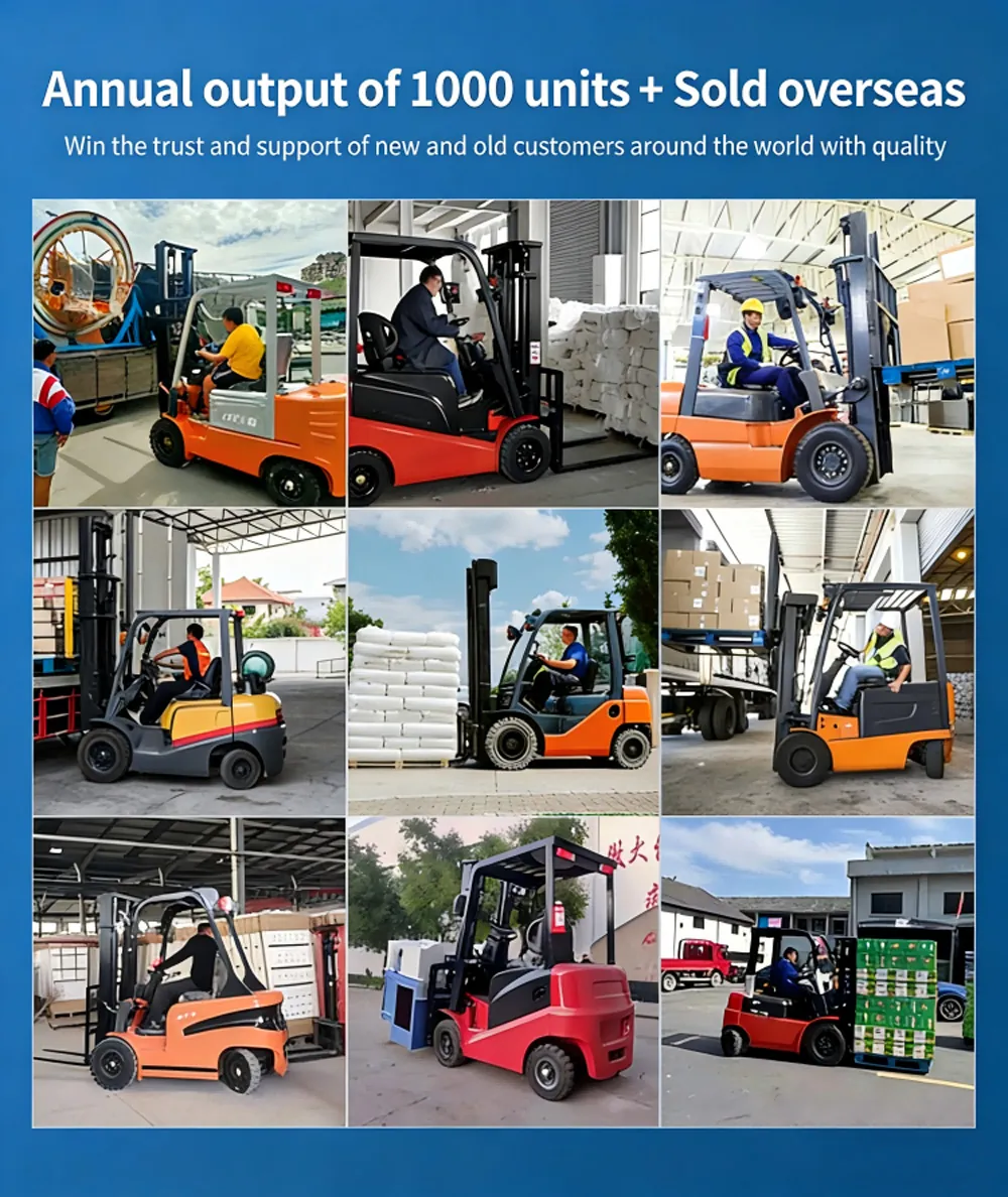 1.5/2/3 ton electric forklift | full electric warehouse forklift for material handling