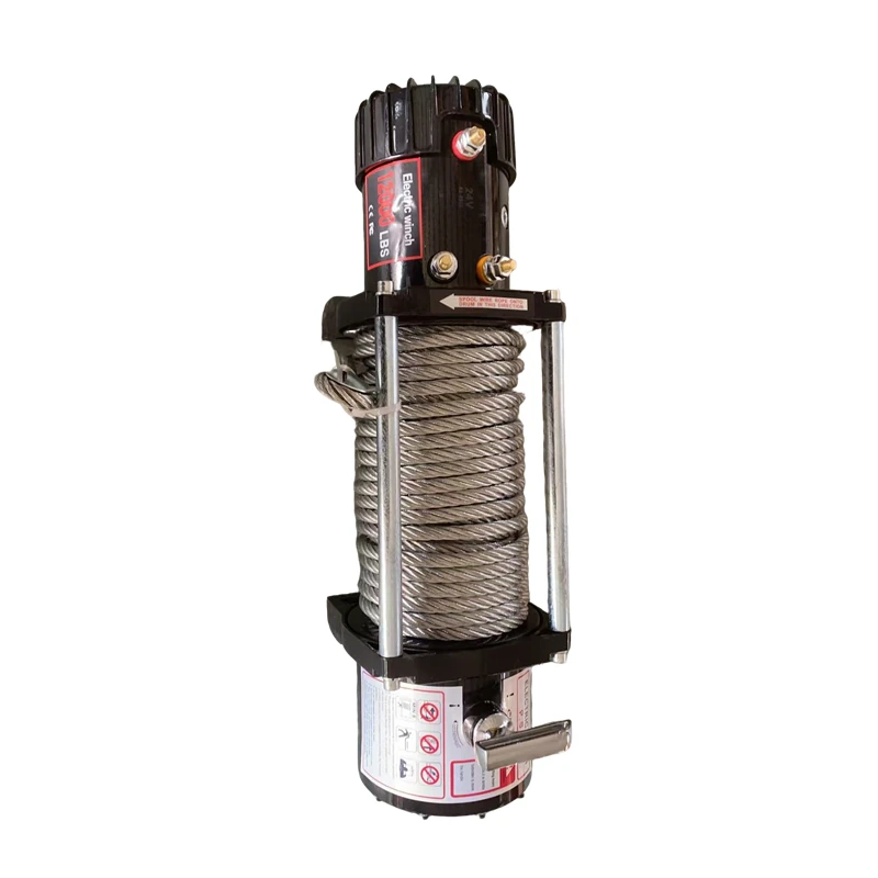 12000lbs 12V 24V Heavy Duty Electric Winch with Pure Copper Motor Galvanized Steel Cable, for Pickup Truck Off Road Vehicle Recovery