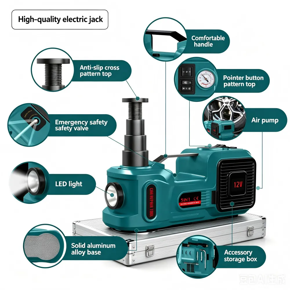 12v dc electric hydraulic car jack 3ton 5ton