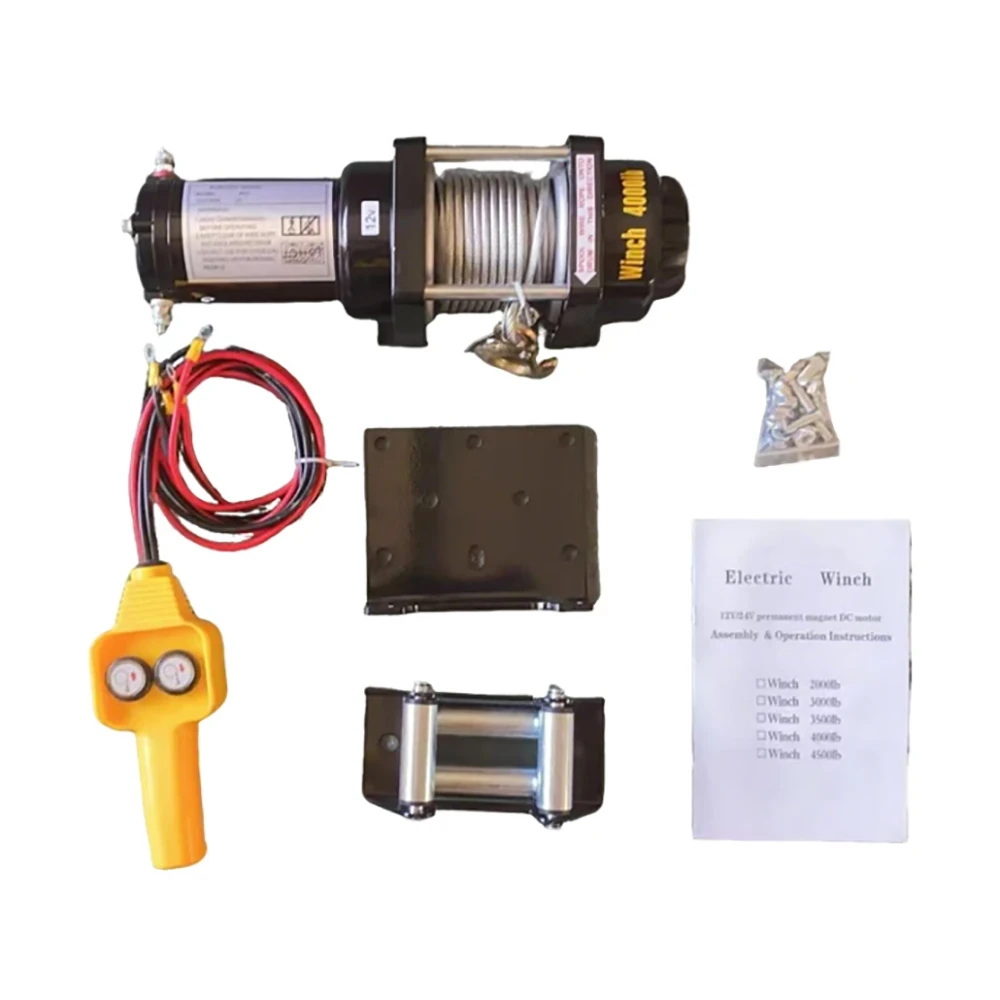 4000lbs electric winch