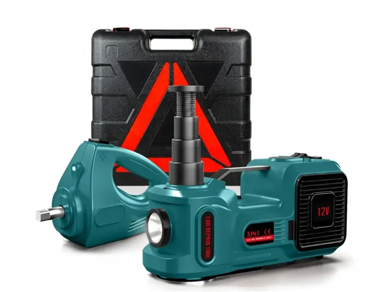 12v 3in1 electric hydraulic car jack set with impact wrench